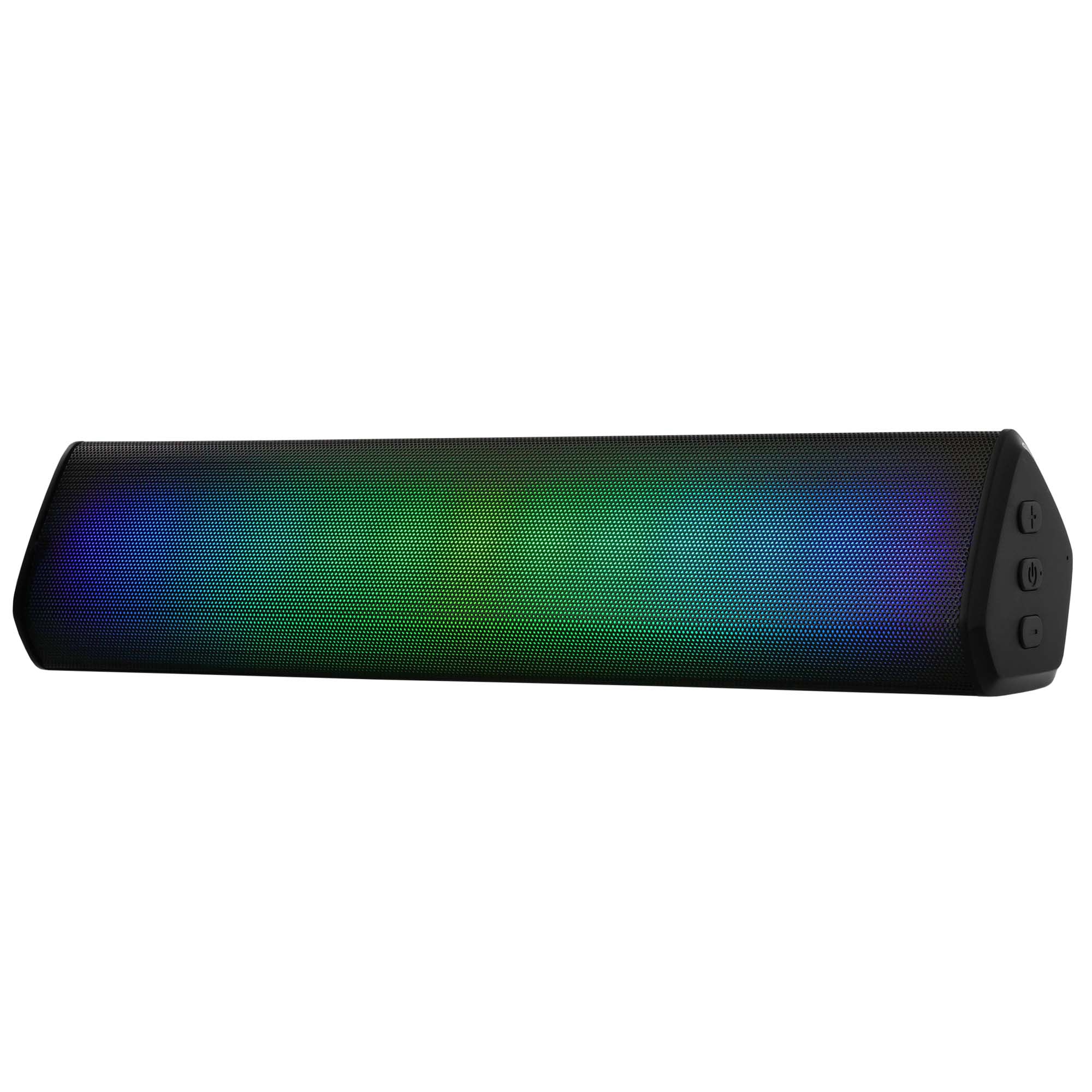 Sound Reactive Multi-Color LED Light Bluetooth Sound Bar Speaker, Built-in Audio Controls