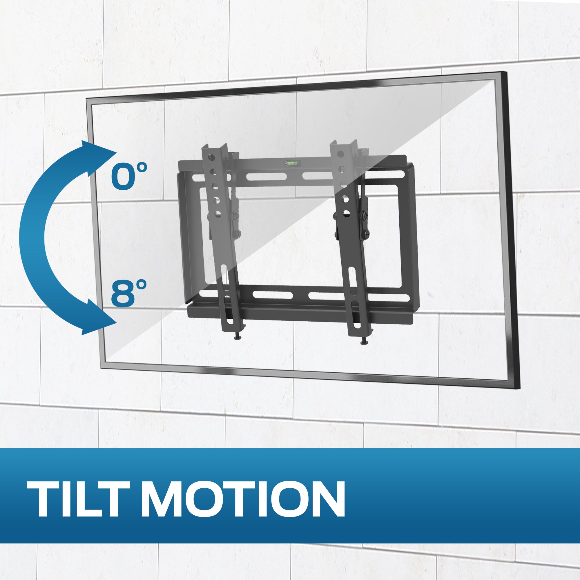 Tilting TV Wall Mount - Fits 23"-42" TVs, 55lbs Capacity, VESA Compatible 75x75-200x200