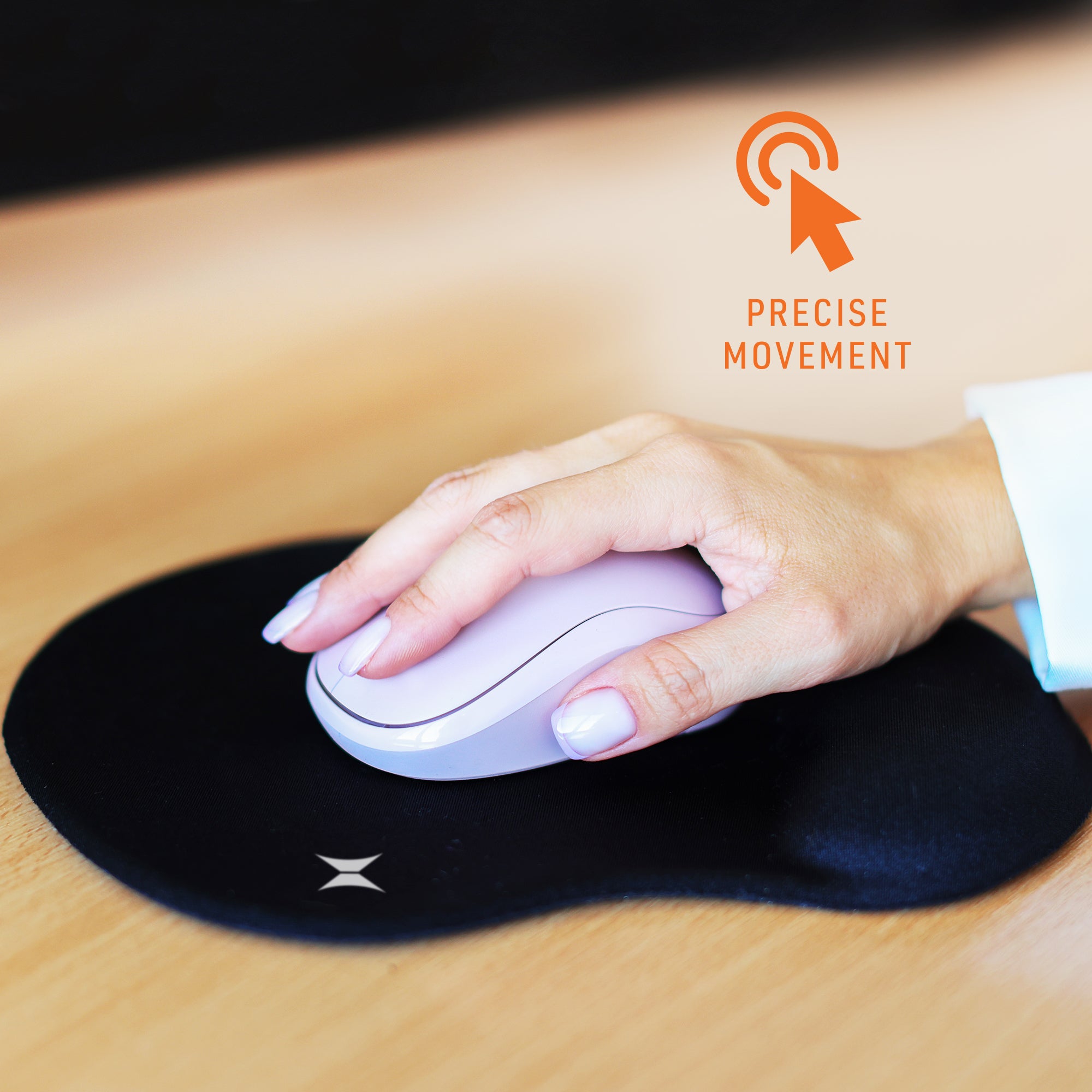 Computer Mouse Pad with Gel Wrist Rest, for Desktop/Office, Non-Slip Rubber Base/Design