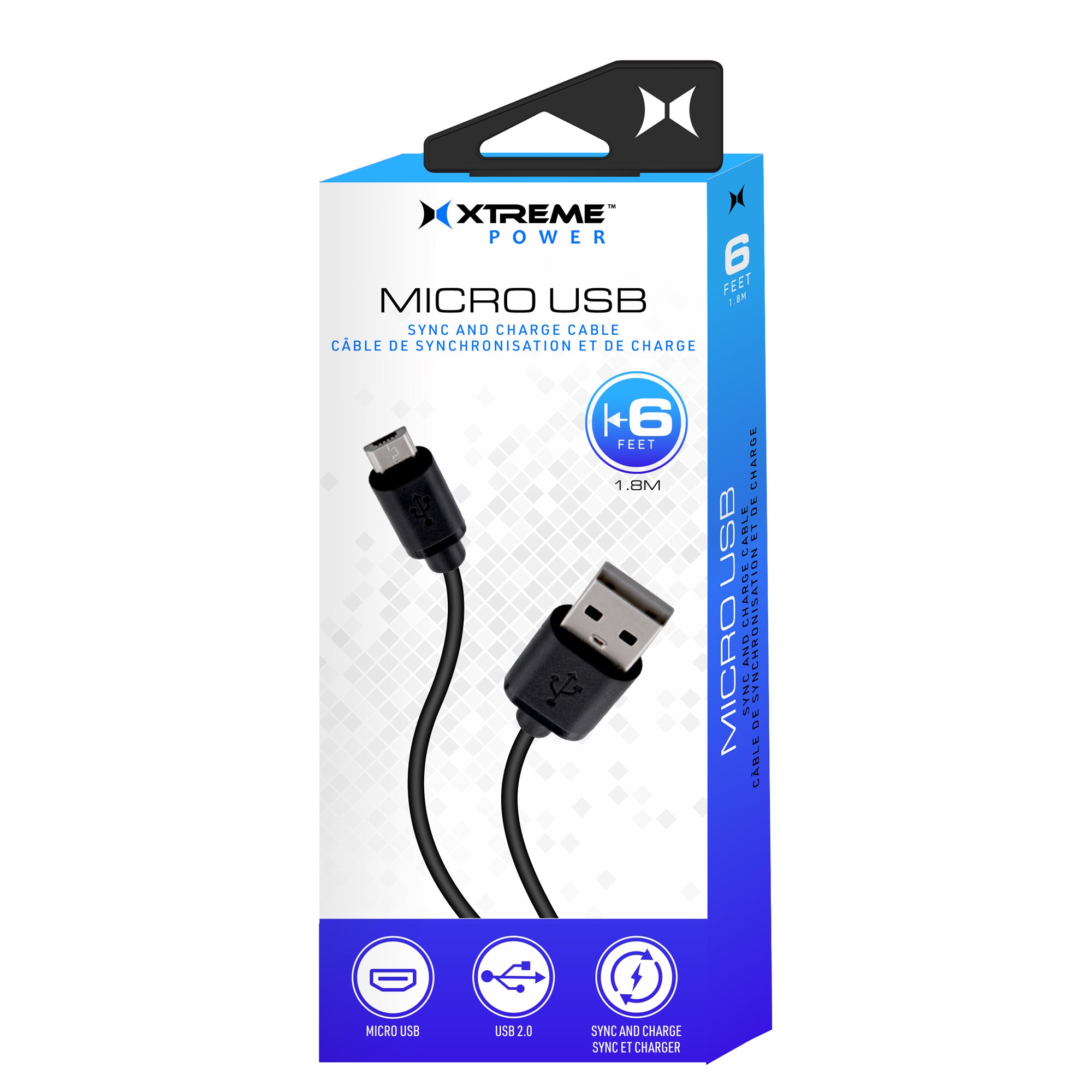 6ft Micro USB Sync & Charge Cable