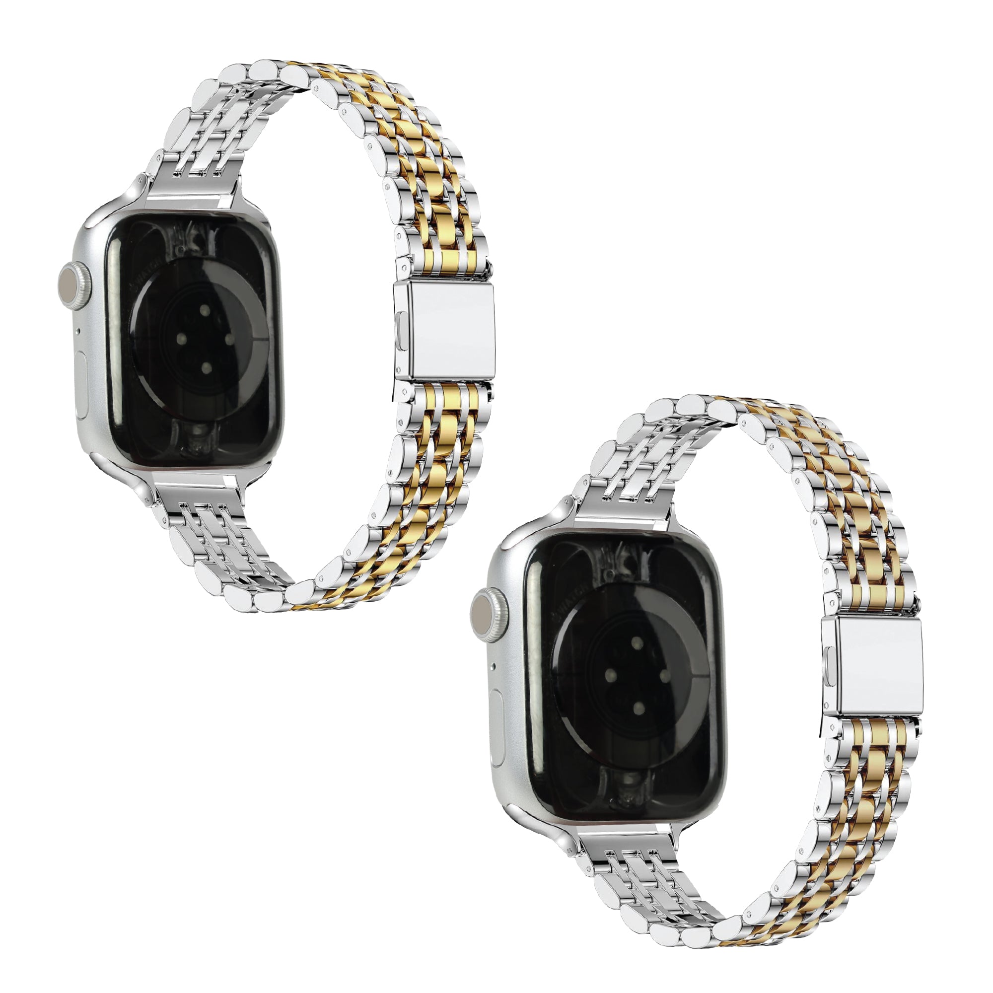 Trendy Metal Watch Band 2-Pack for Apple Watch (Large & Small)