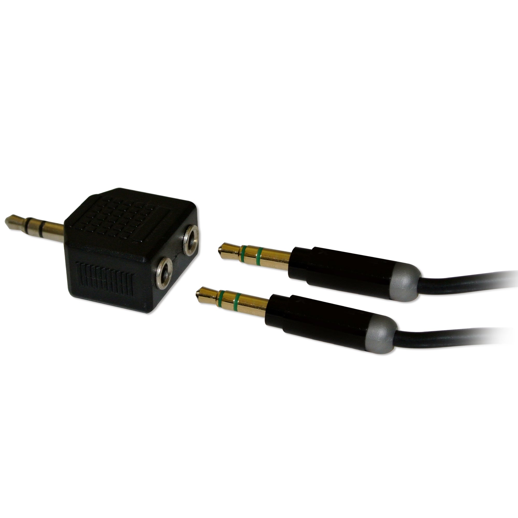 5-in-1 Audio Adapter Kit with Headphone Splitter, 5ft Extension Cable & 6.35mm Stereo Adapter - Universal Connector for Phones, Amplifiers & Stereos
