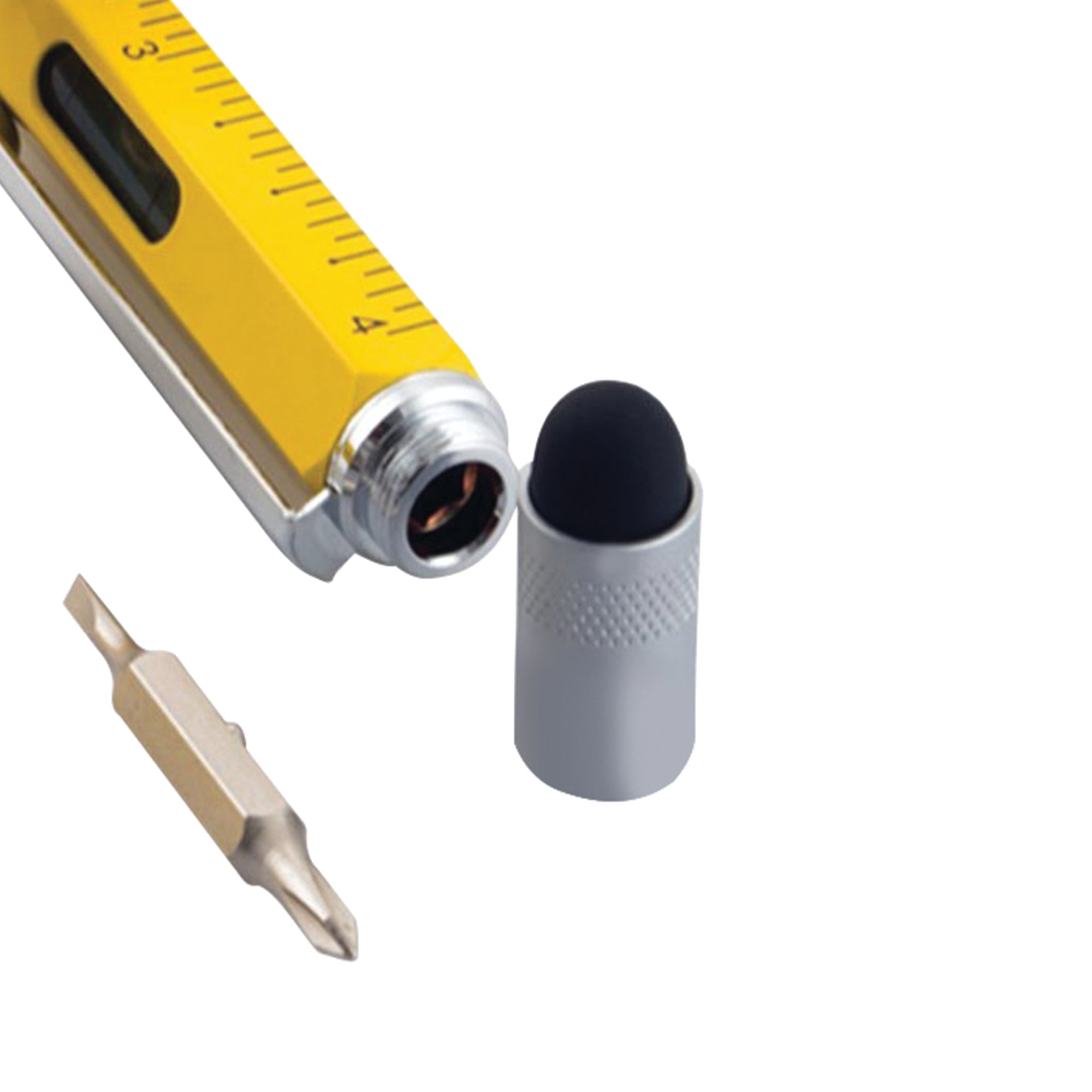 6-in-1 Stylus Pen with Screwdriver, Leveler, and Ruler - The Ultimate Multi-Tool for Work and DIY