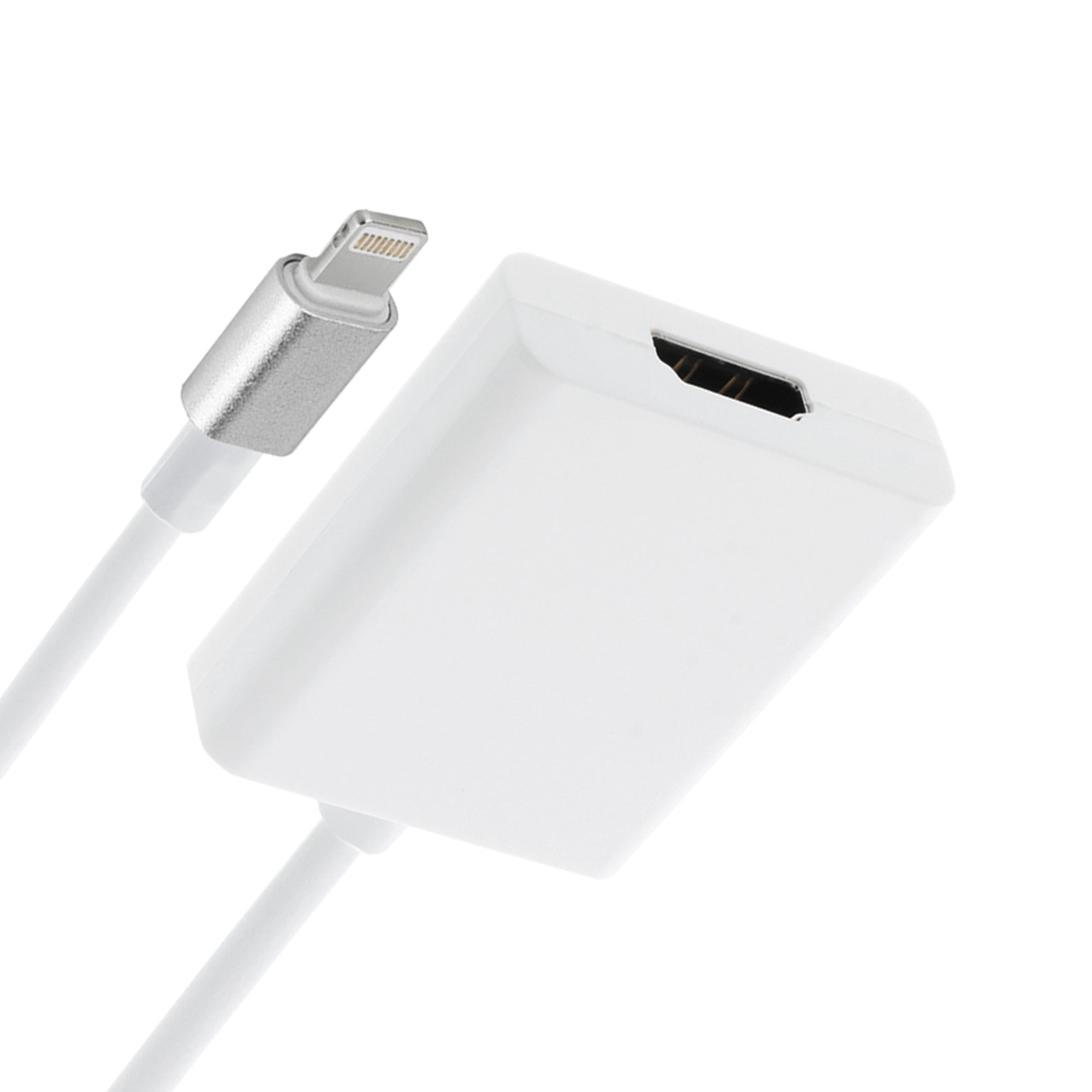2.5ft Lightning to HDMI Cable Adapter for iPhone & iPad - 1080p HD Video Converter for TV, Monitor, & Projector