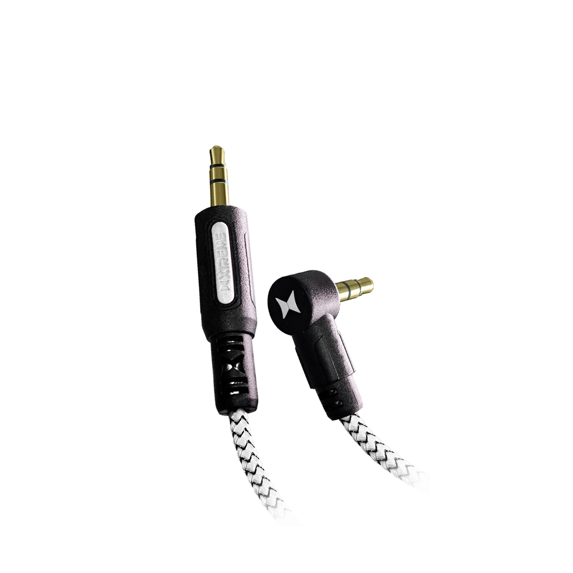 12ft 3.5mm Audio Right Angle Cable - Tough Series Durable AUX Cord with 5000+ Bend Lifespan for Car Stereo, Headphones & Speakers