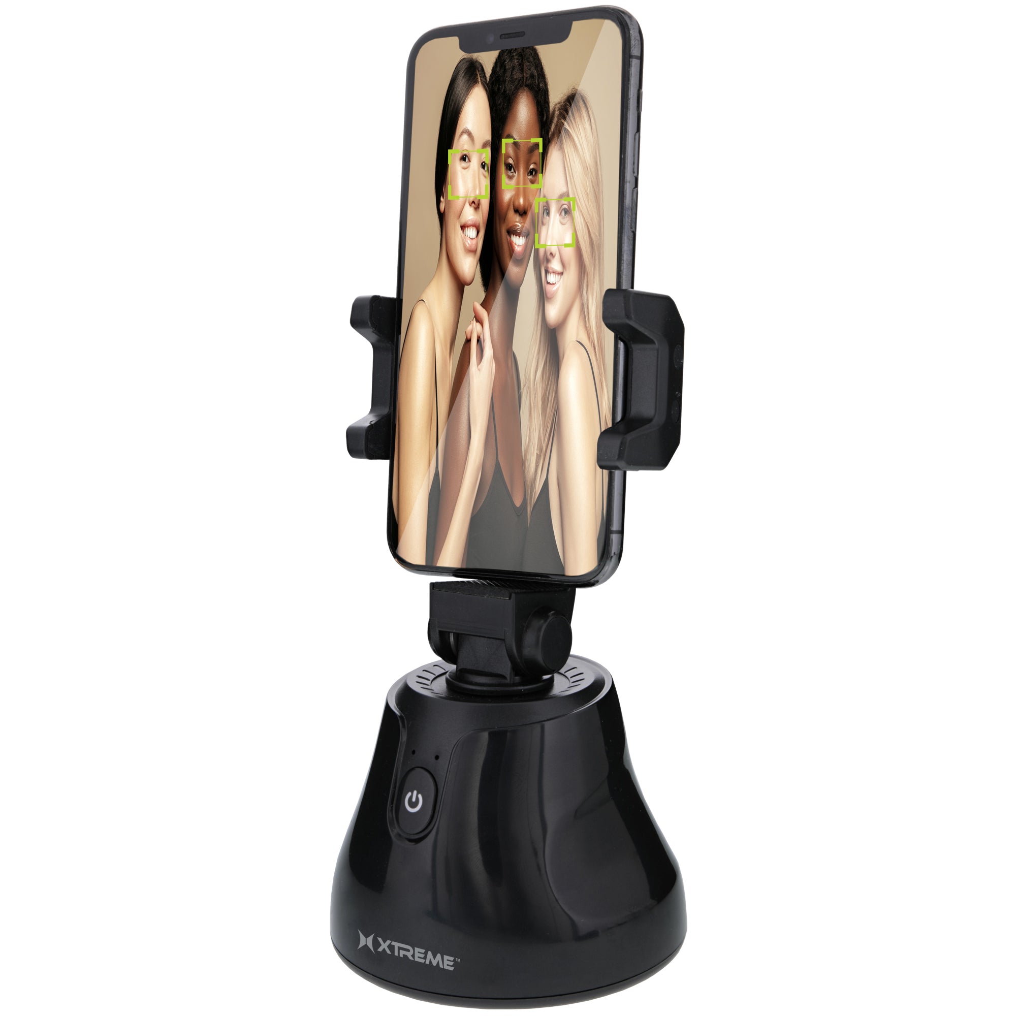Face Tracker Smartphone Mount, AA Battery-Powered Device, Selfie Sticks, Selfie Stick Accessory, Tripod Accessory