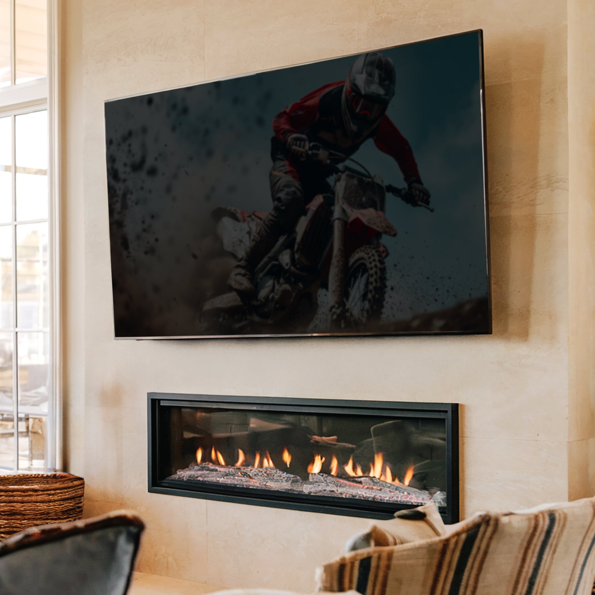 Full Motion TV Wall Mount Bracket for 13-42 Inch TVs, Supports up to 55 lbs, Easy to Install