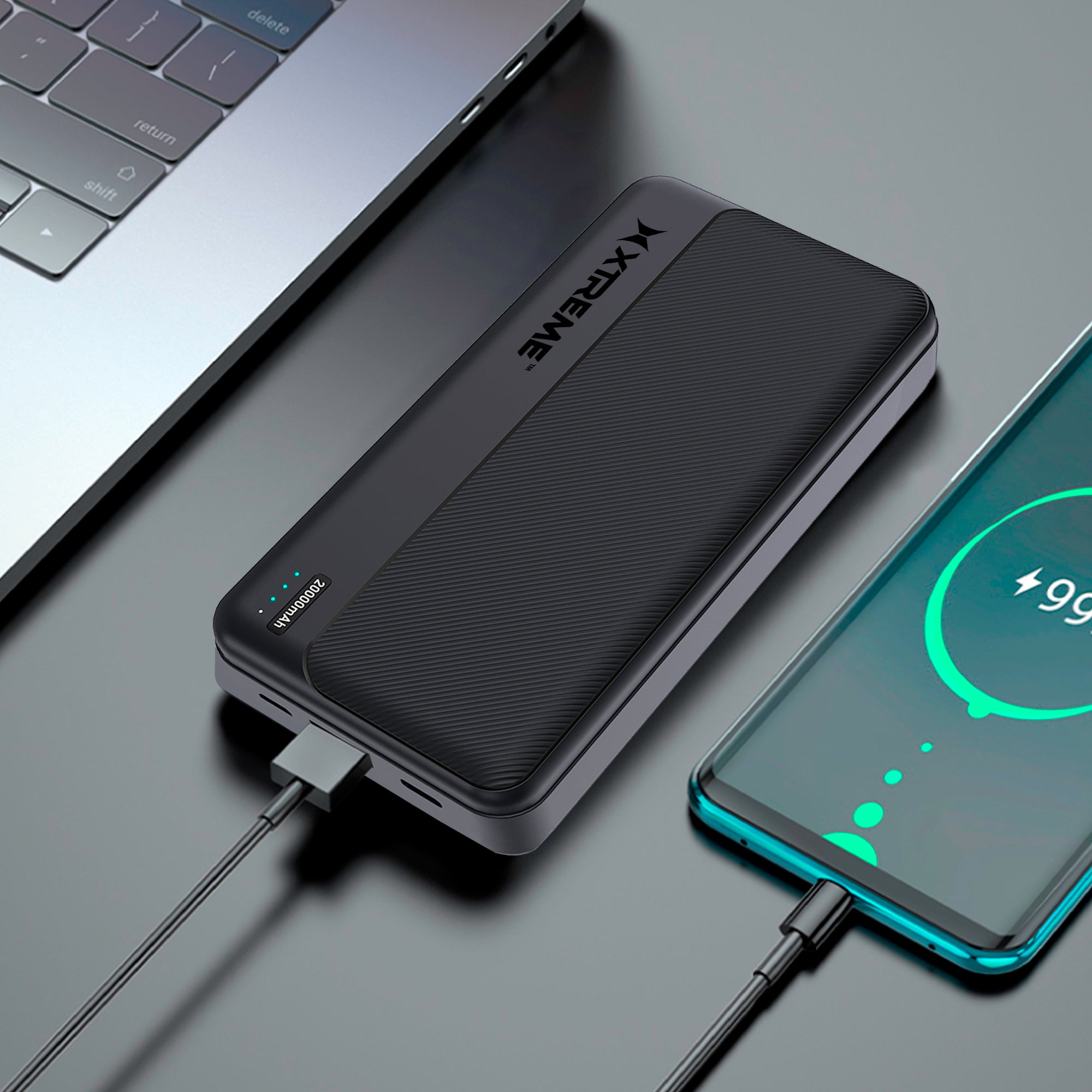 Pro 20,000mAh Portable Charger – 20W Fast Charging Power Bank with USB-C Power Delivery (PD) & Quick Charge USB-A, LED Digital Display