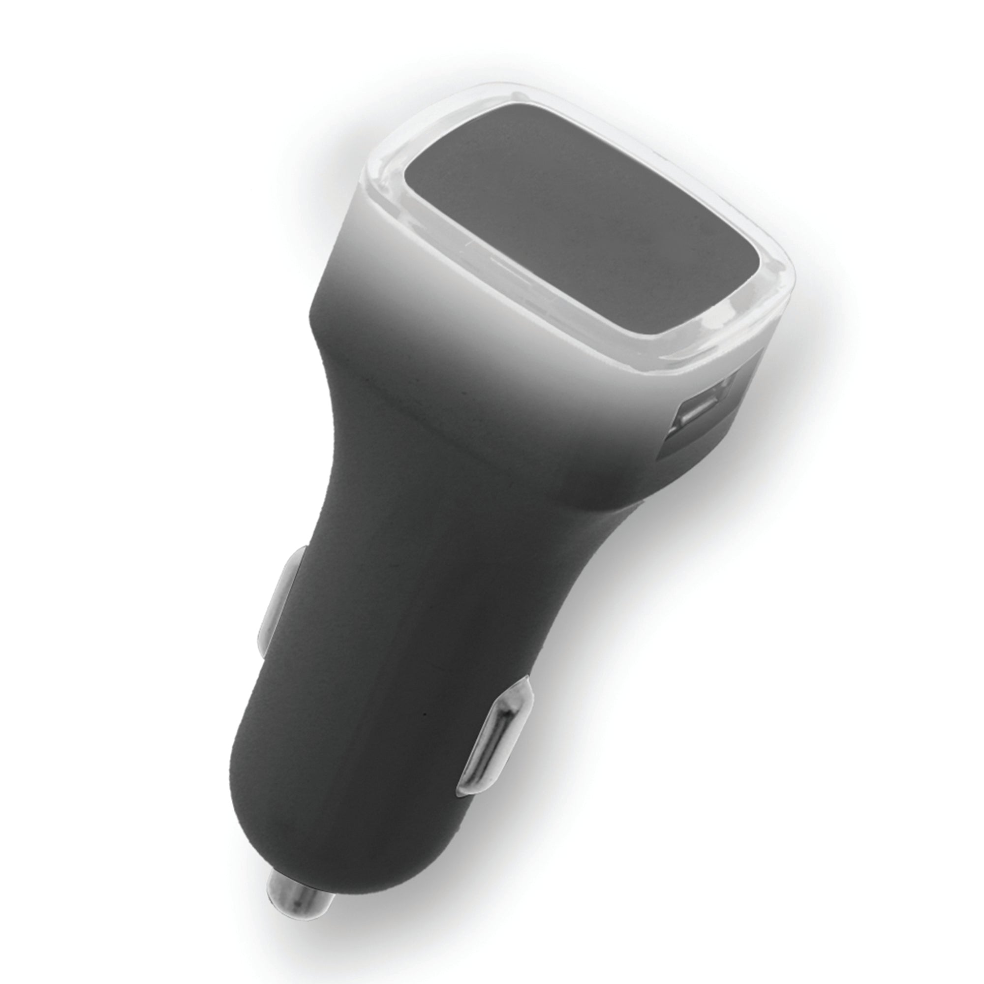 USB 2.4A 2-Port Car Charger with LED Light