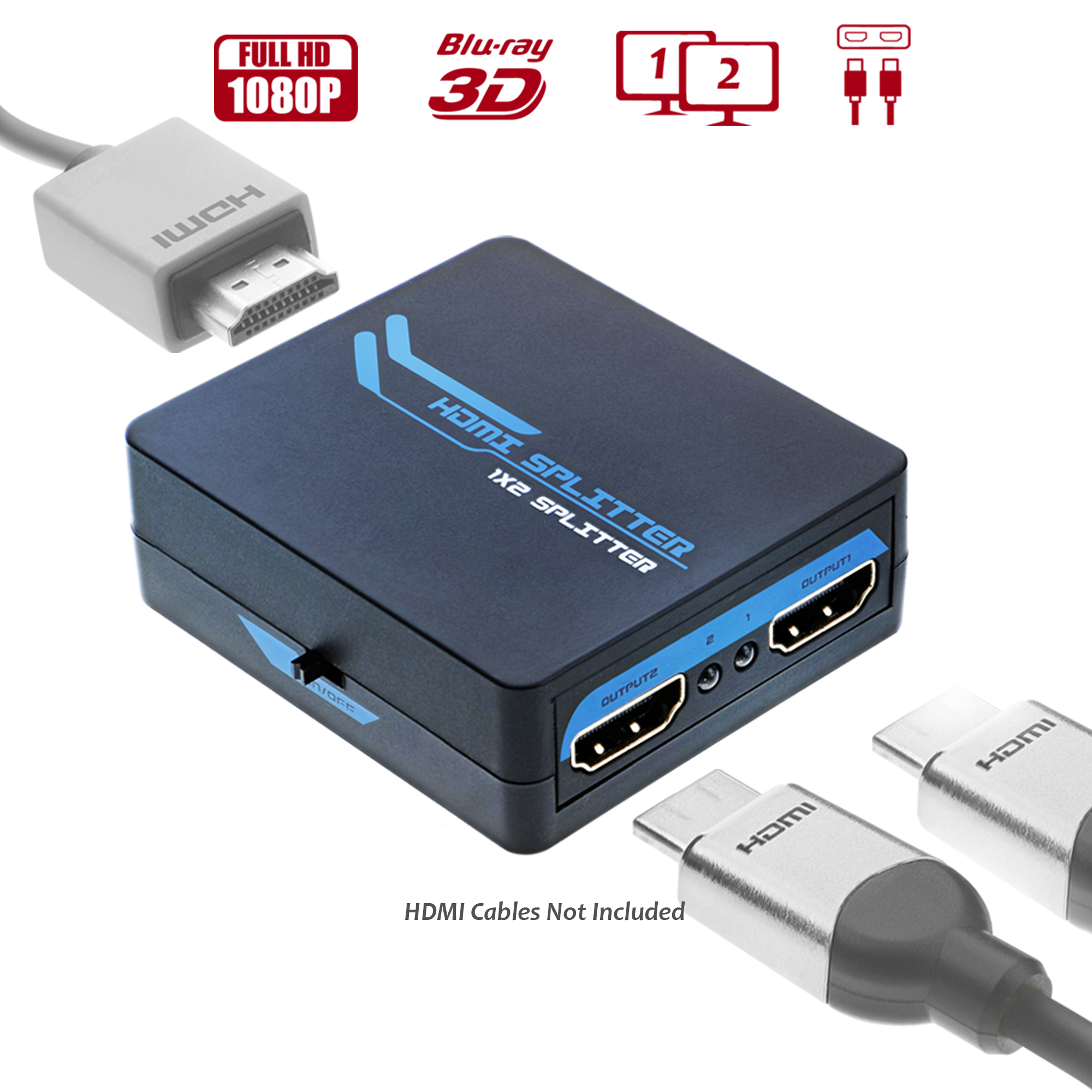 Metra HDMI Splitter and Extender Kit Send 1080p video from an HDMI source  to two displays at the same time at Crutchfield